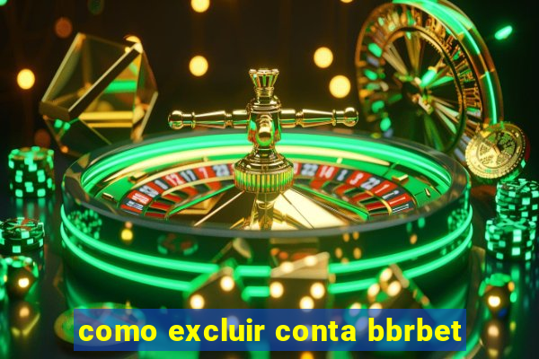 como excluir conta bbrbet